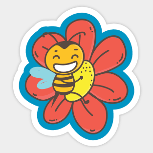 Cute bee Sticker